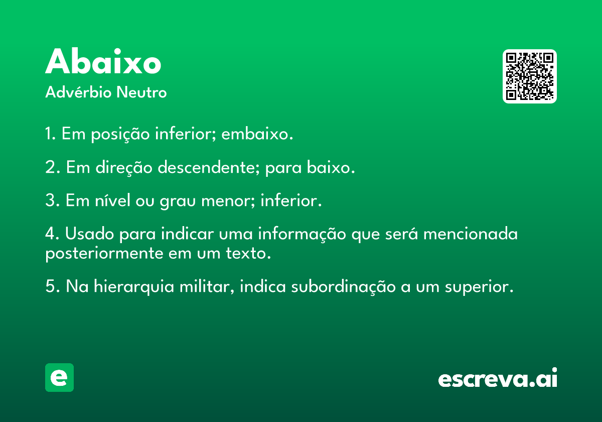 abaixo