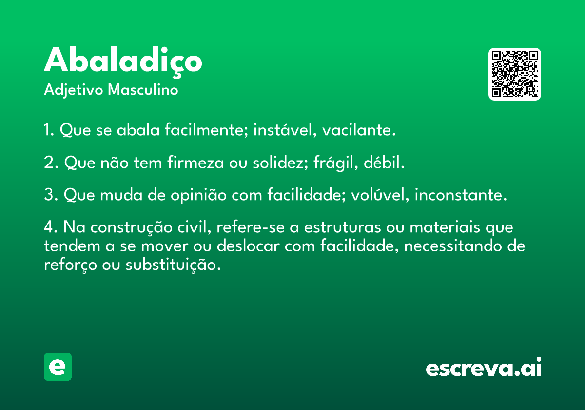 abaladiço