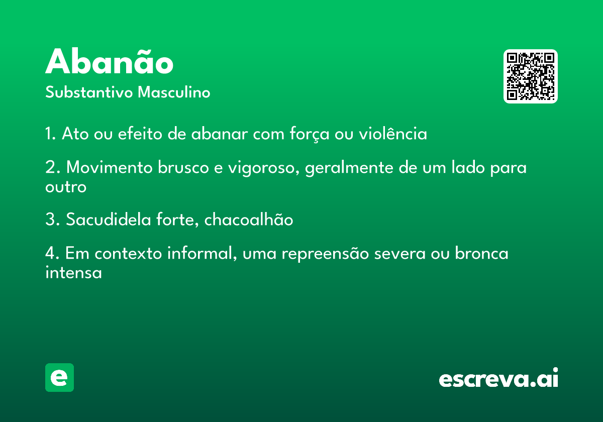 abanão