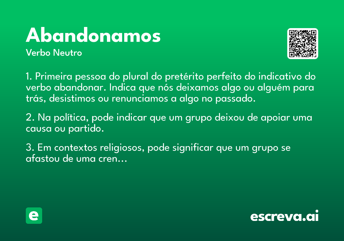abandonamos