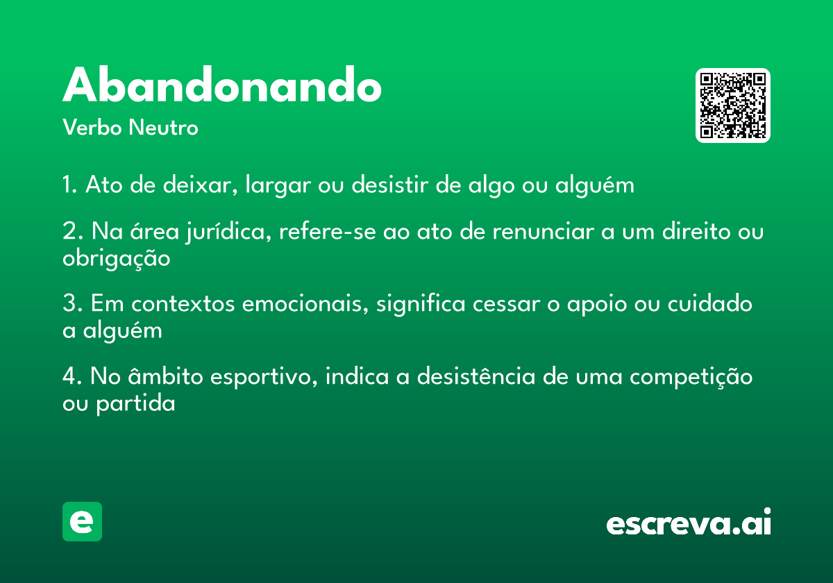 abandonando