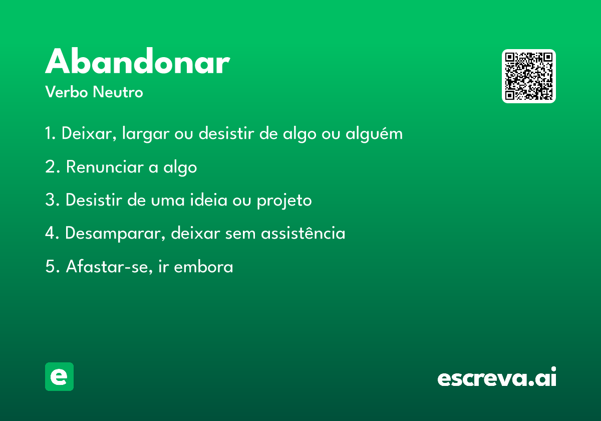 abandonar