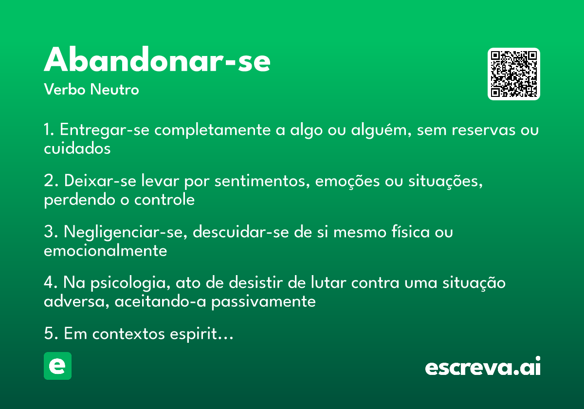 abandonar-se