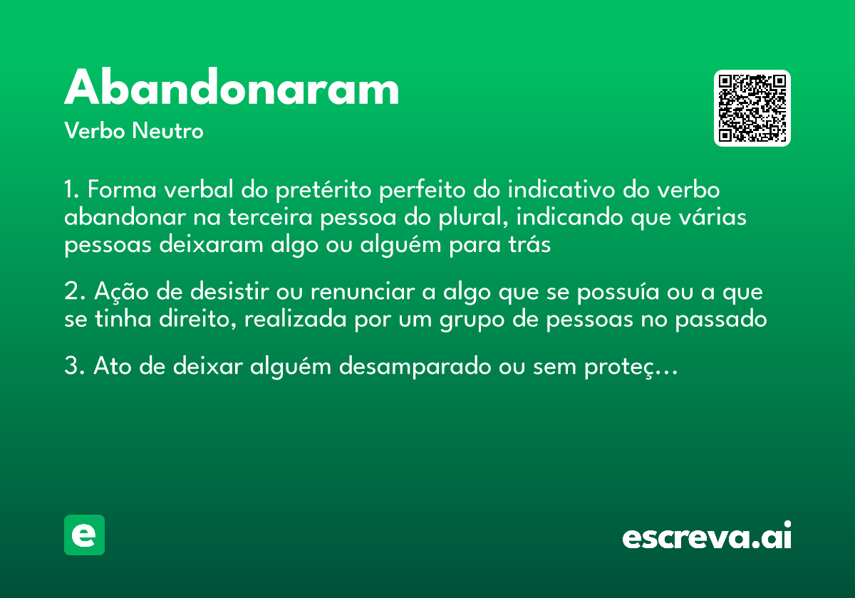 abandonaram
