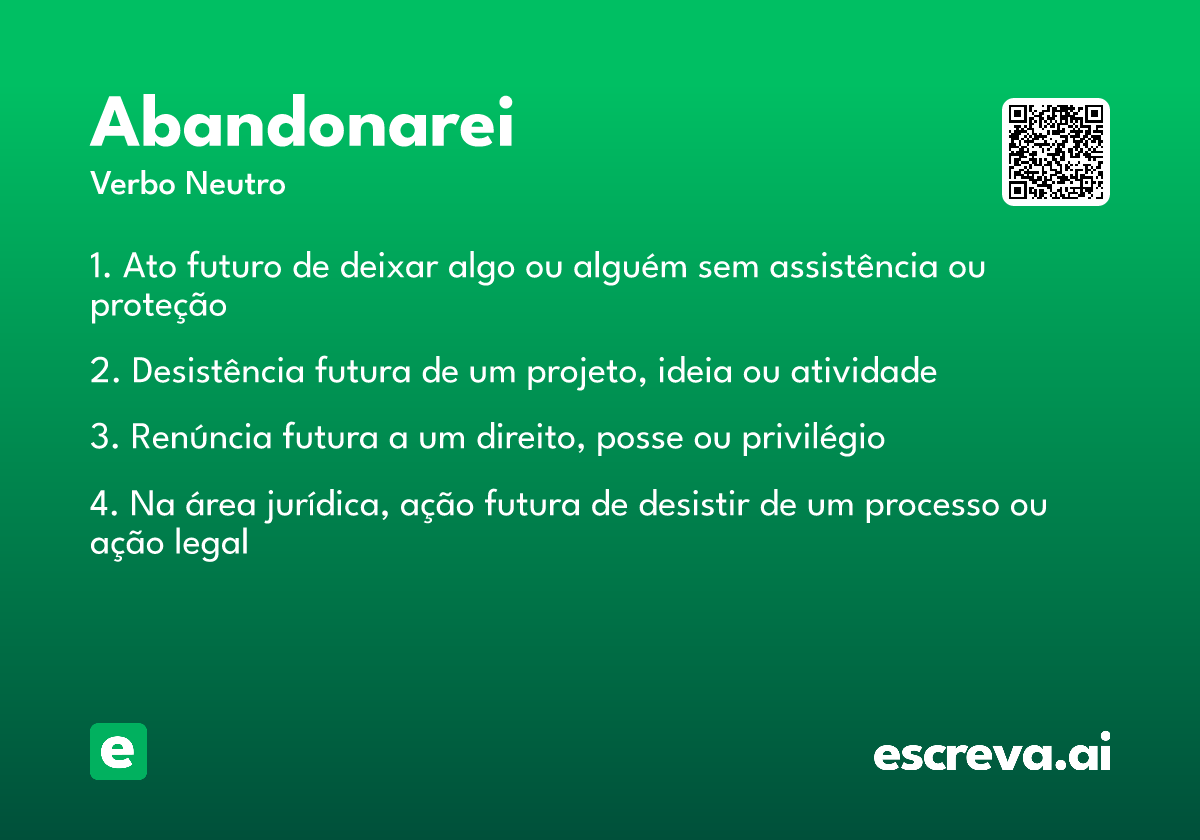 abandonarei