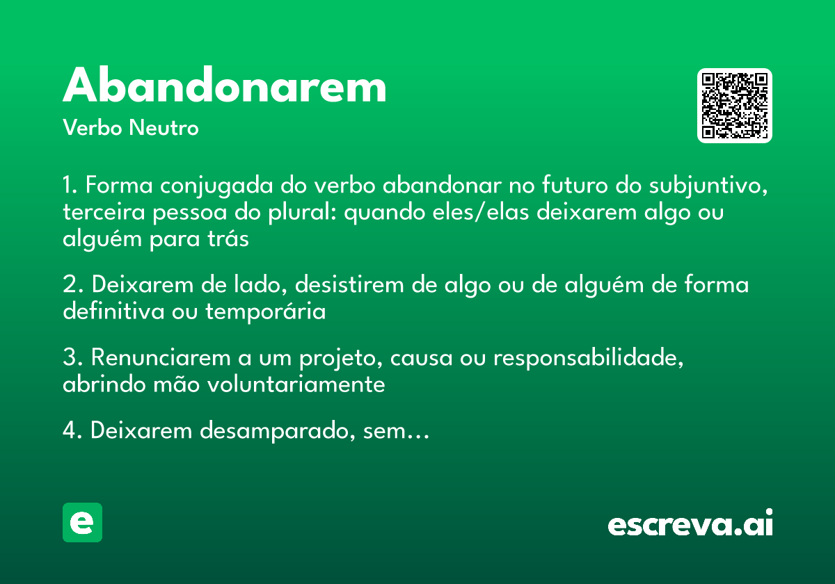 abandonarem