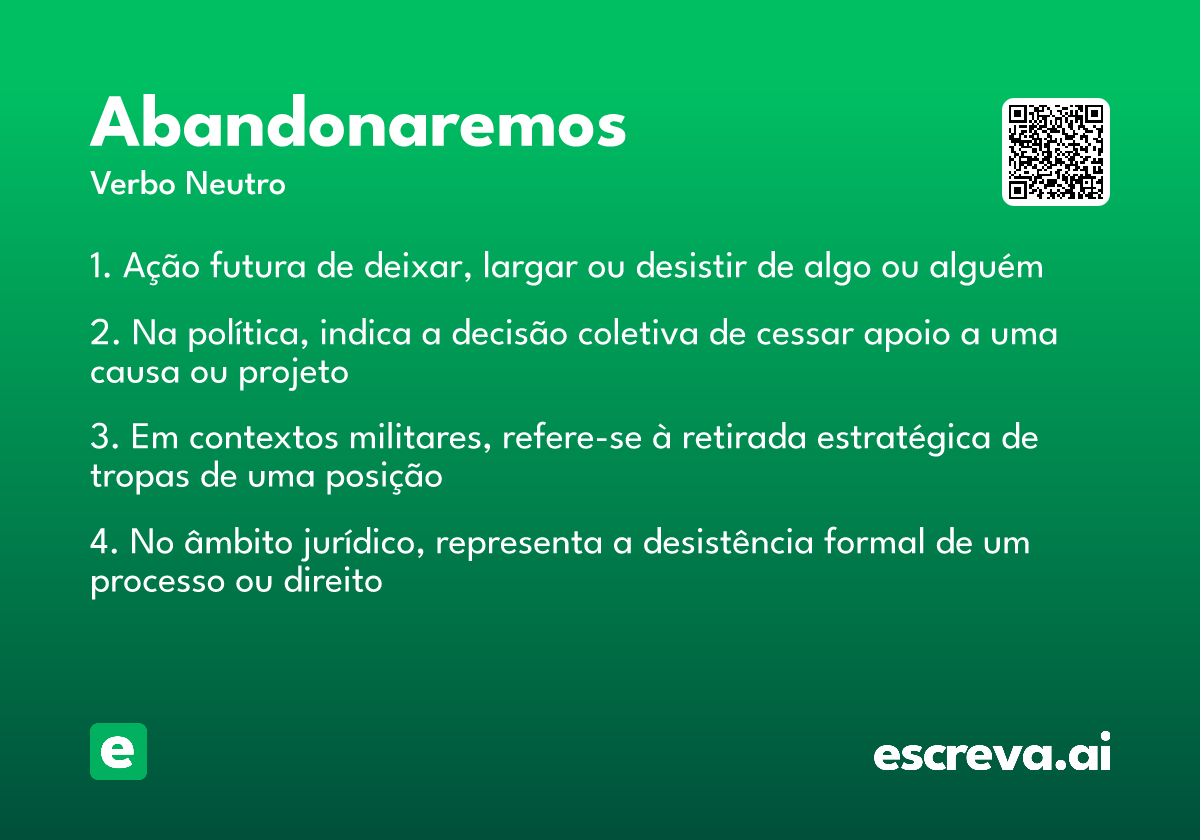 abandonaremos