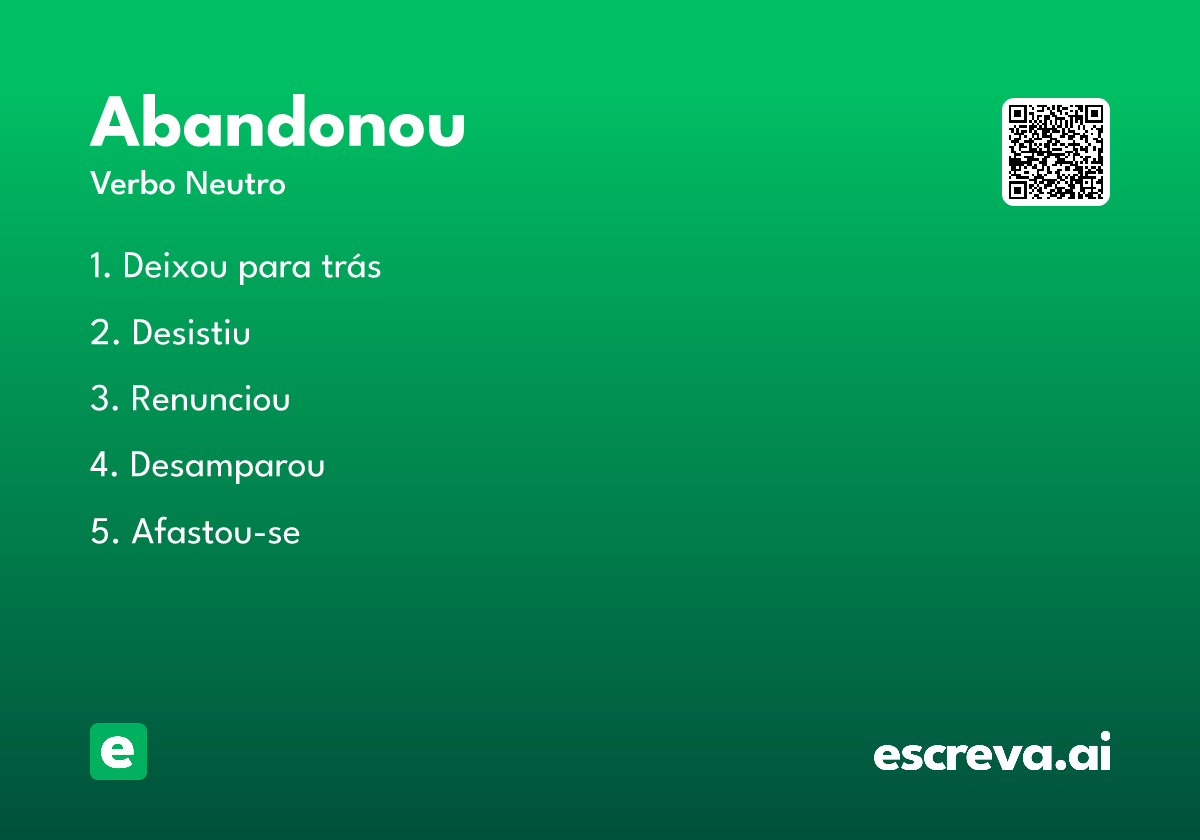 abandonou