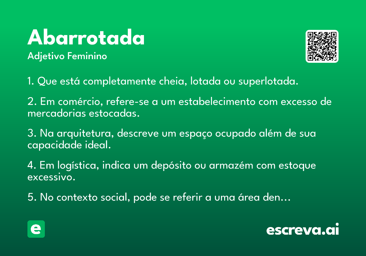 abarrotada