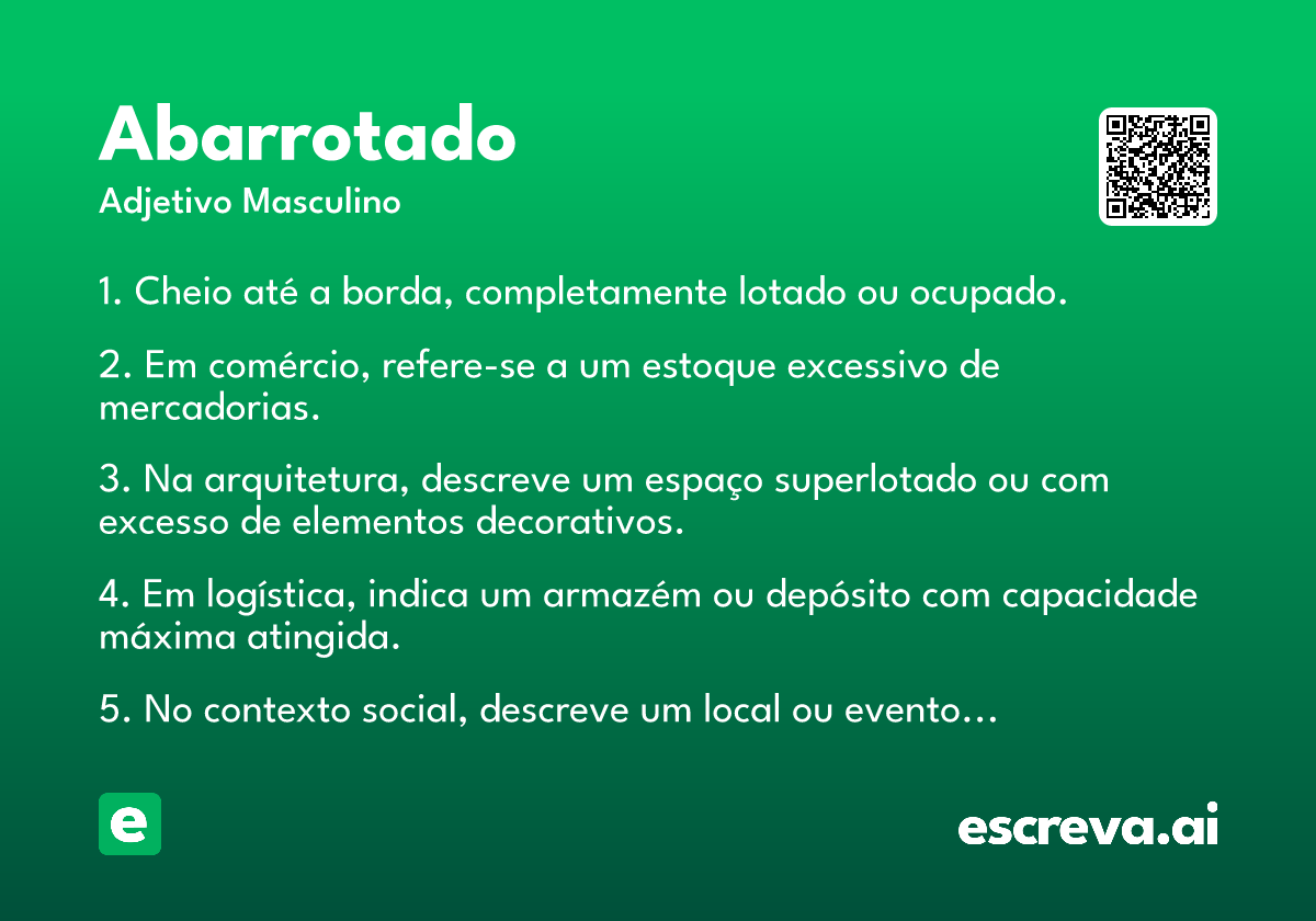 abarrotado
