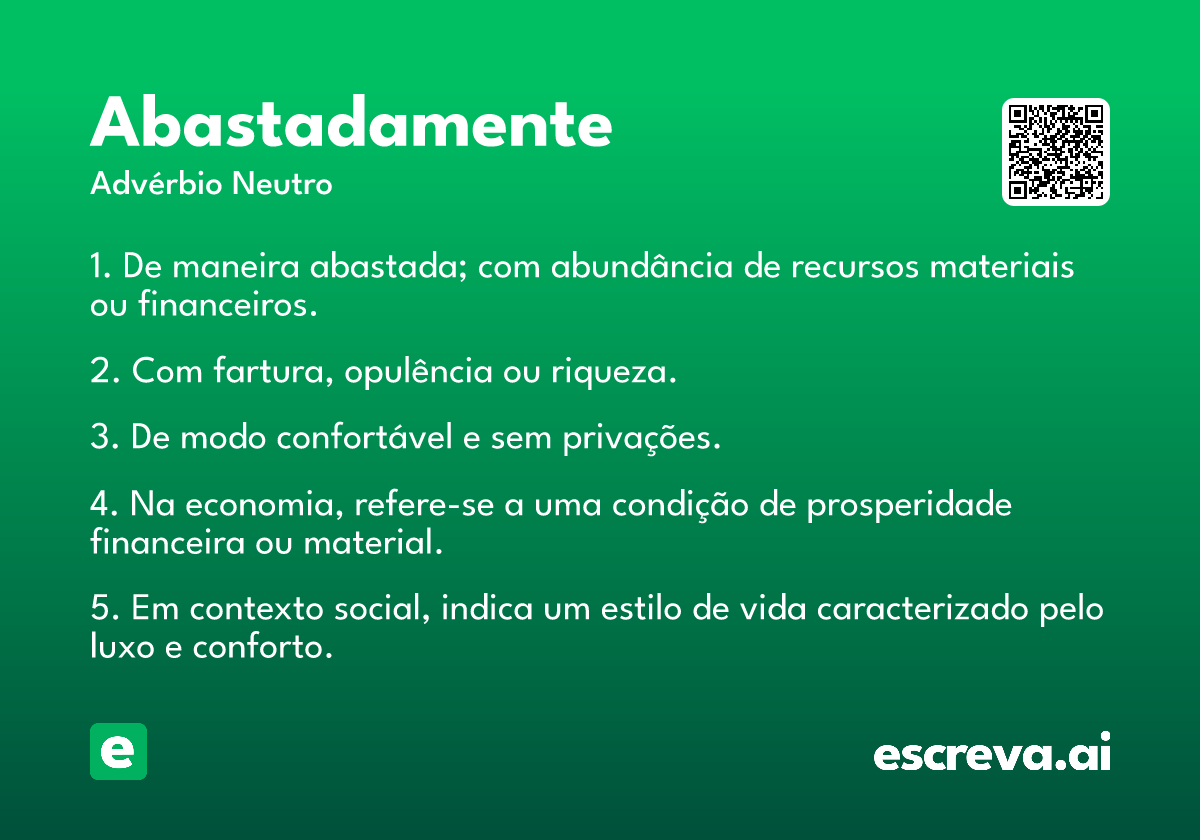 abastadamente