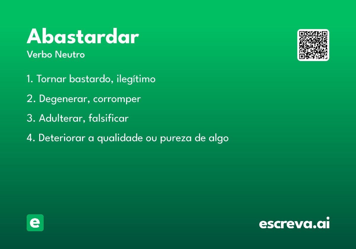 abastardar