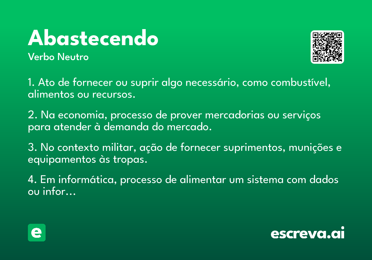 abastecendo