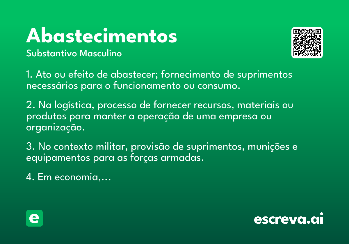 abastecimentos