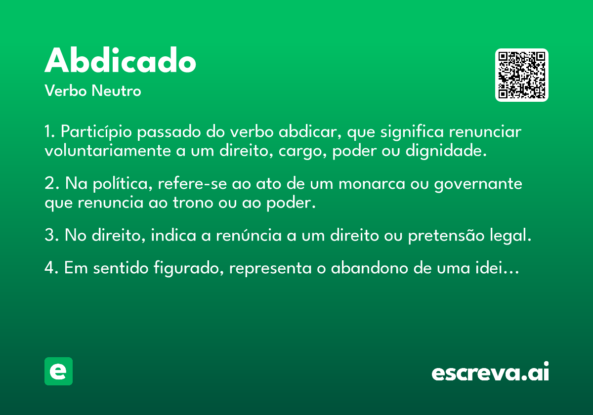 abdicado