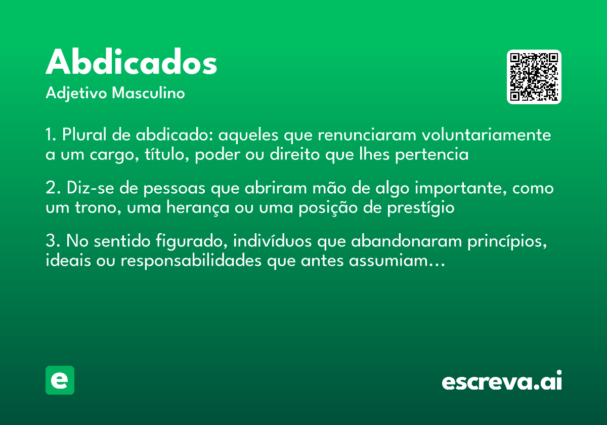 abdicados