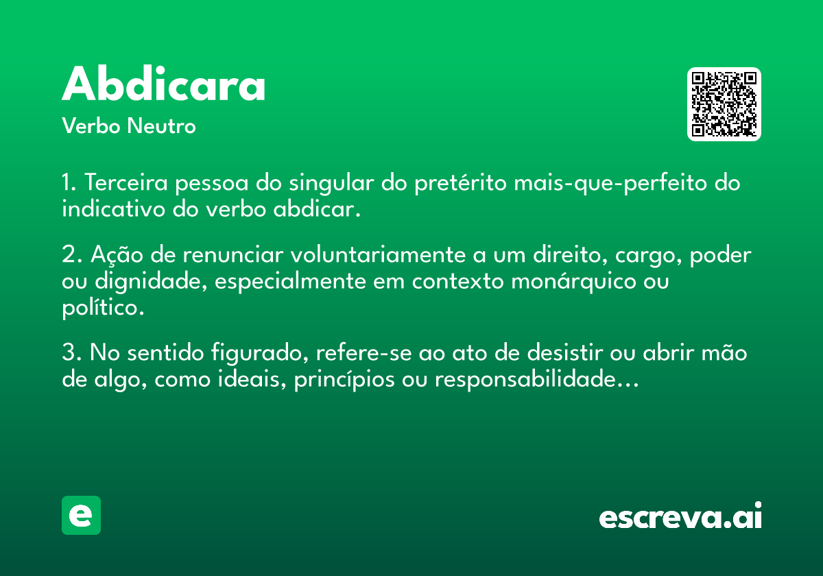 abdicara