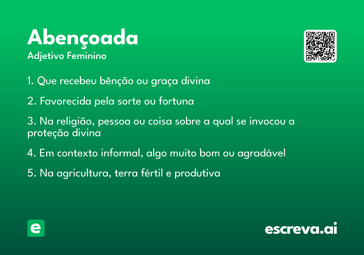 abençoada