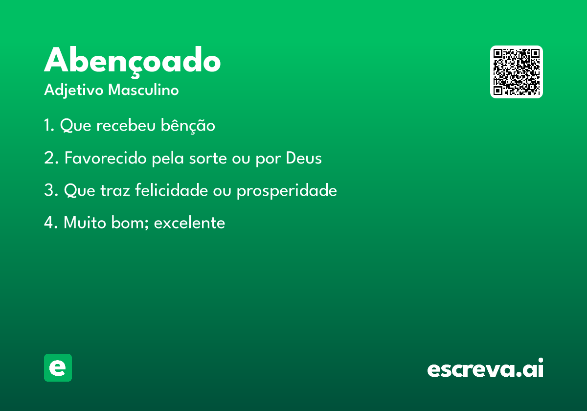 abençoado