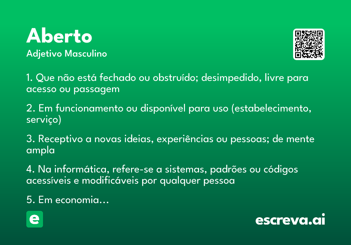 aberto
