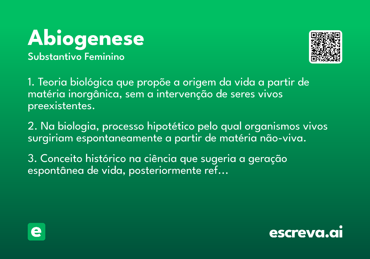 abiogenese
