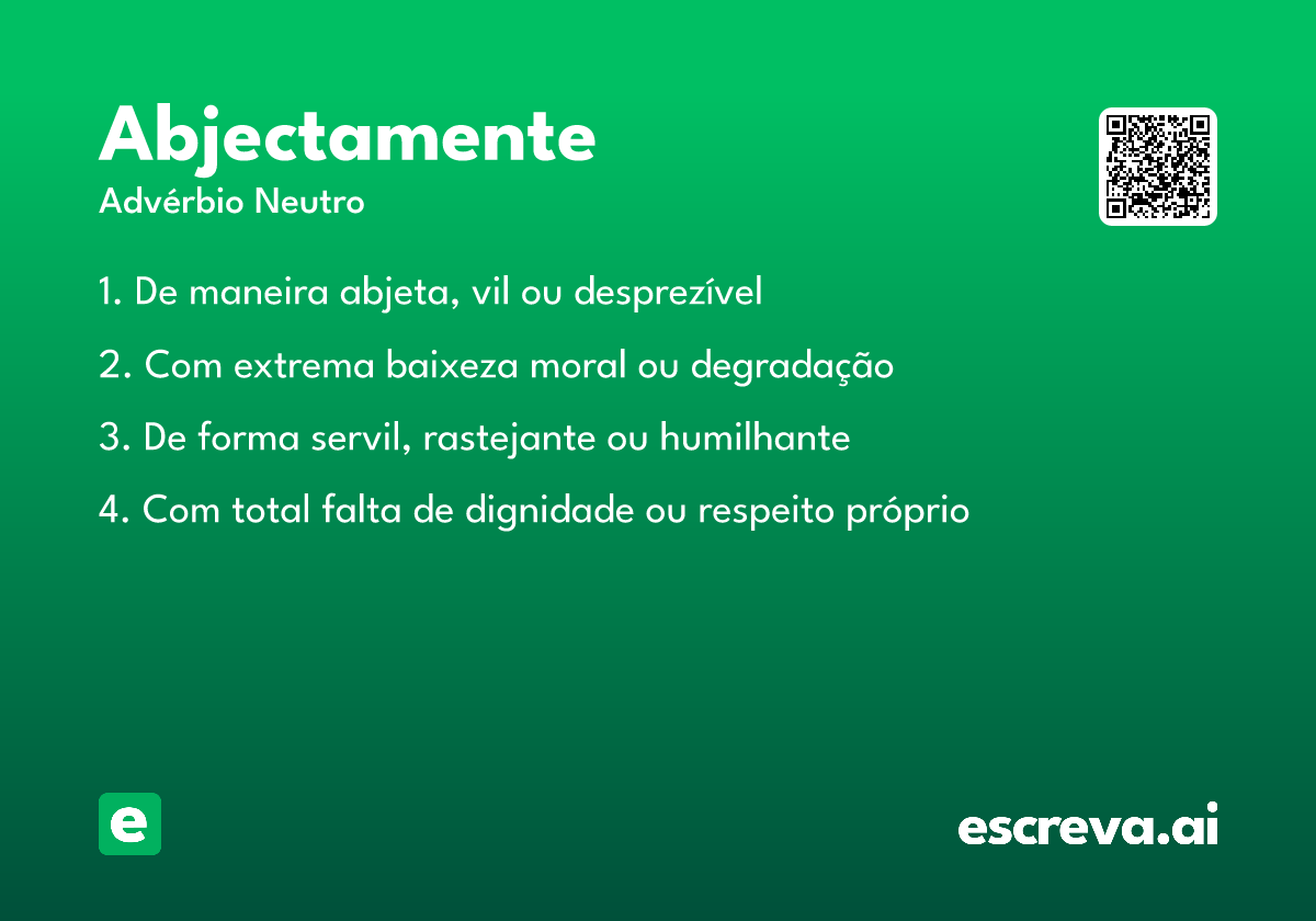 abjectamente