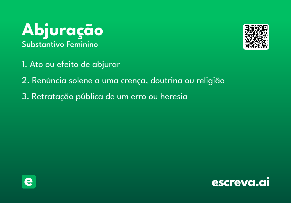 abjuração