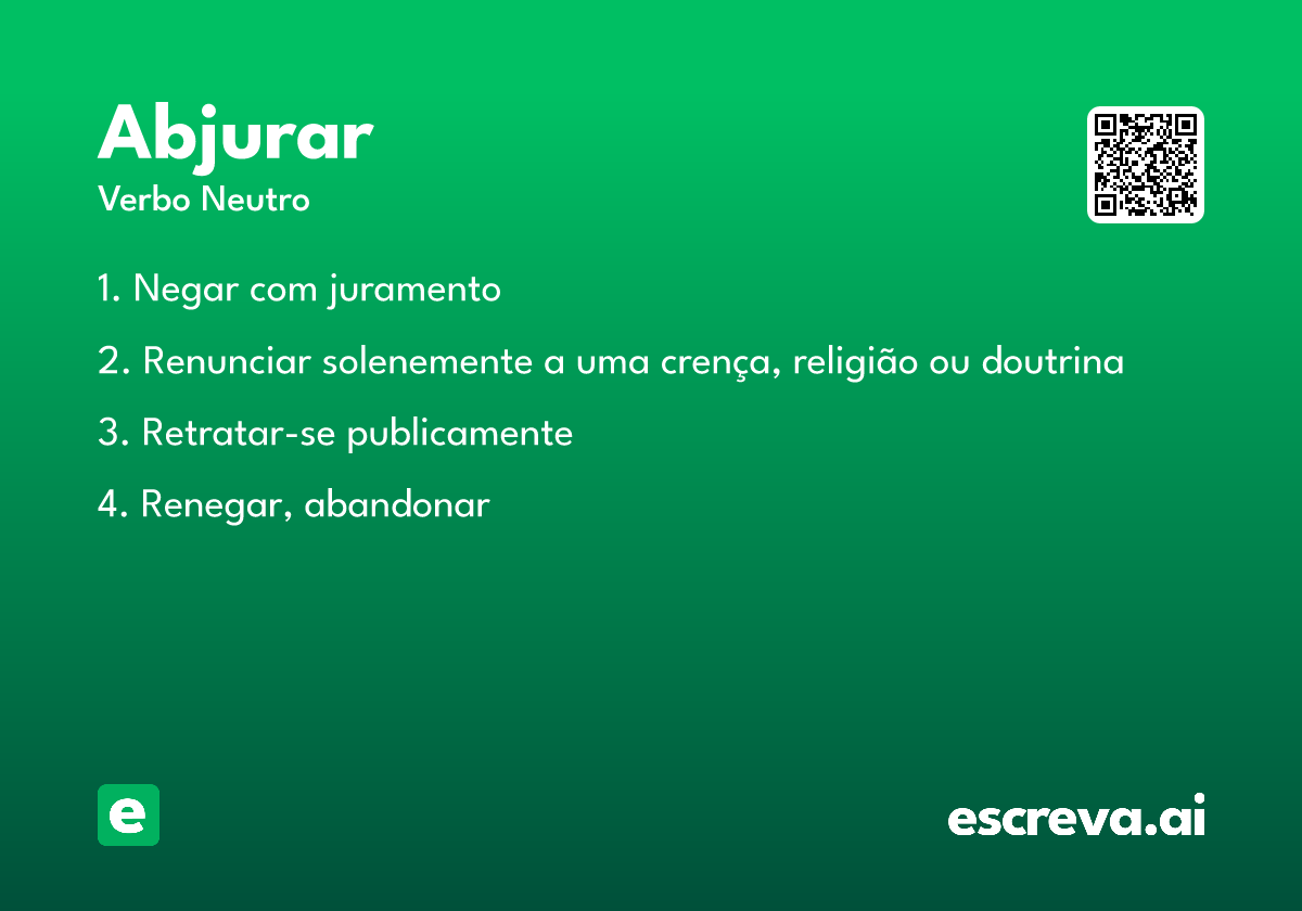 abjurar