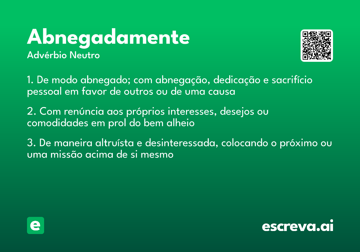 abnegadamente