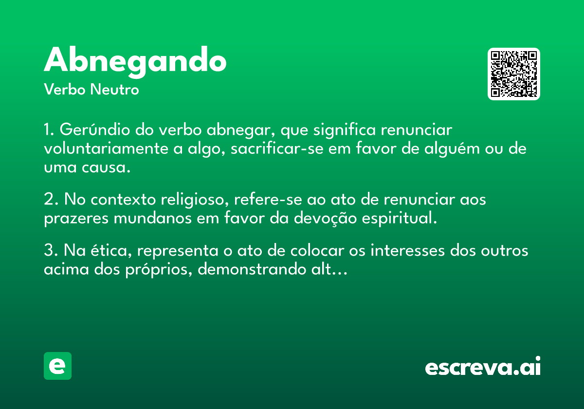 abnegando