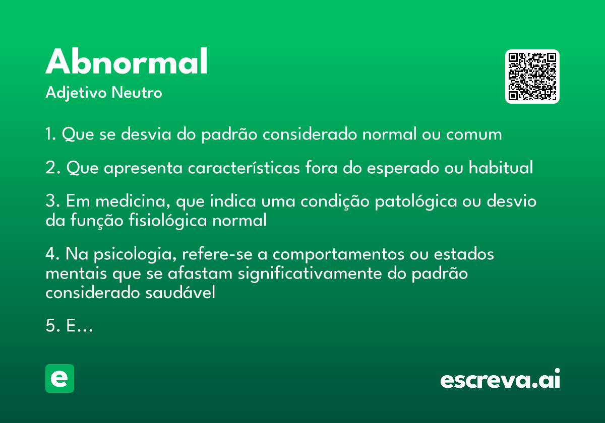 abnormal