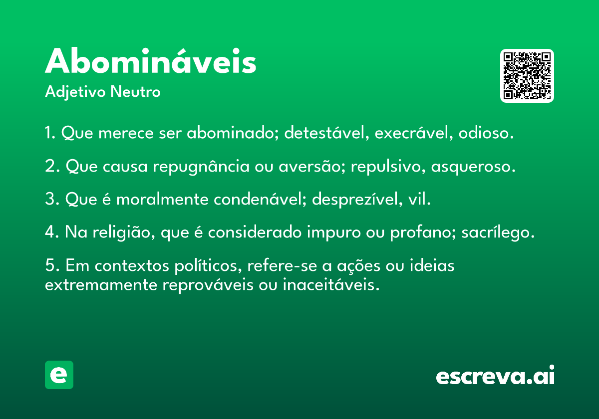 abomináveis