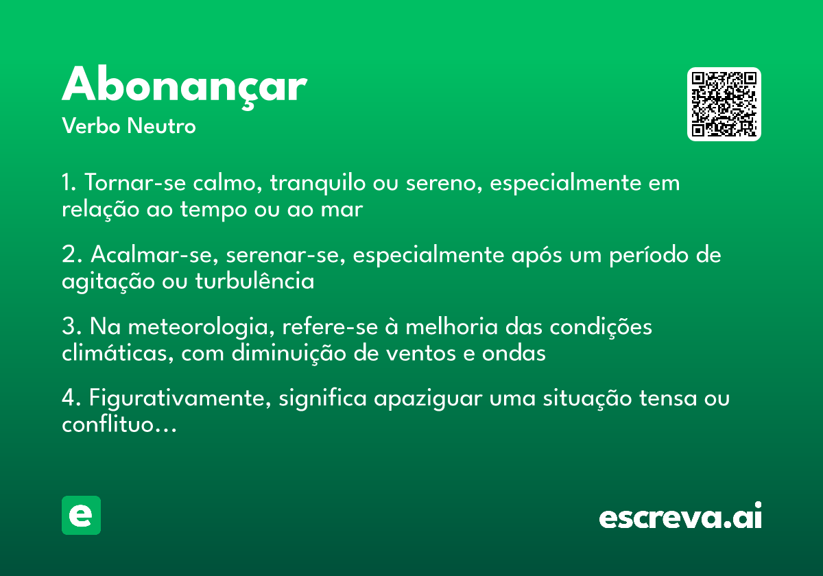 abonançar