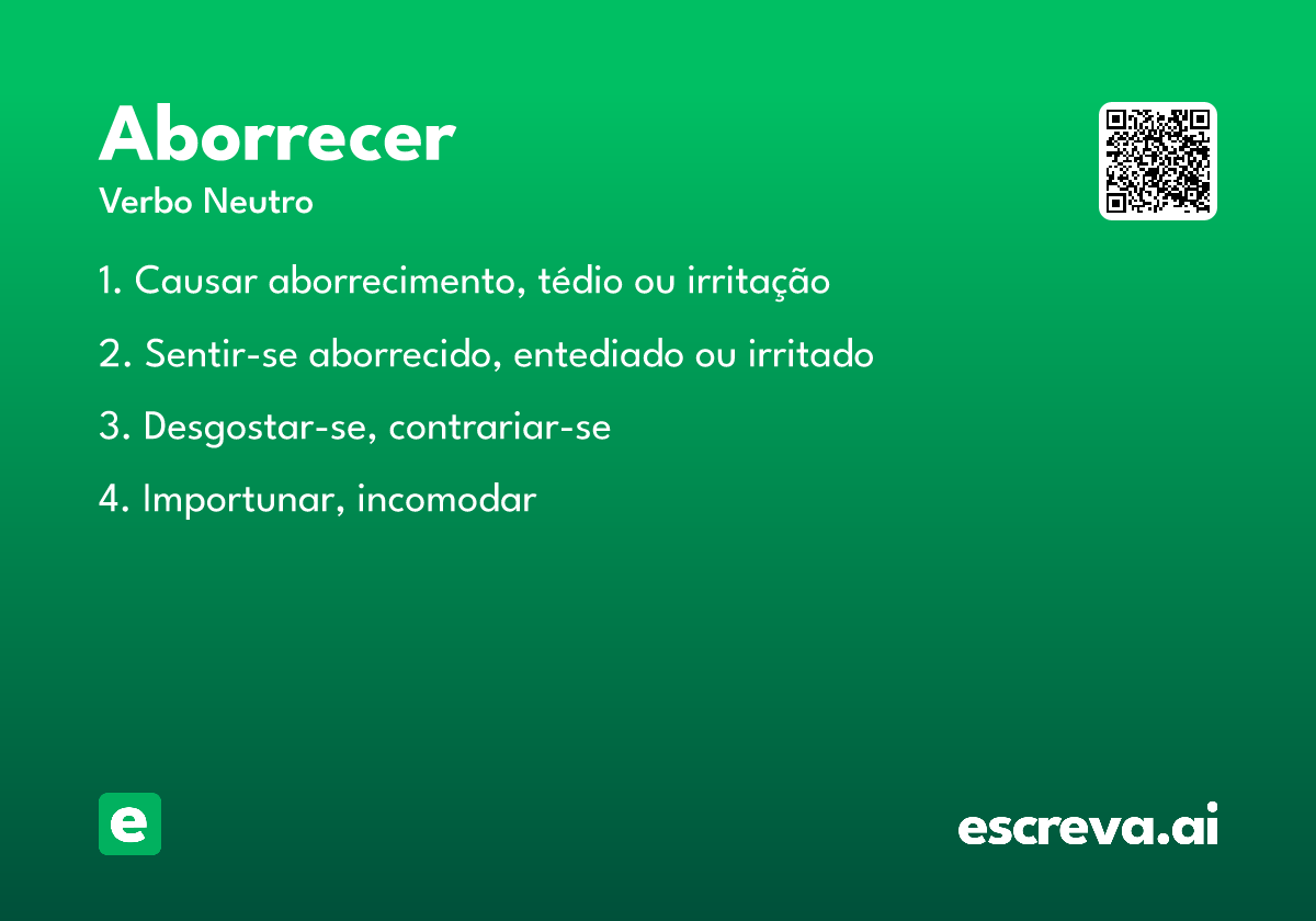 aborrecer