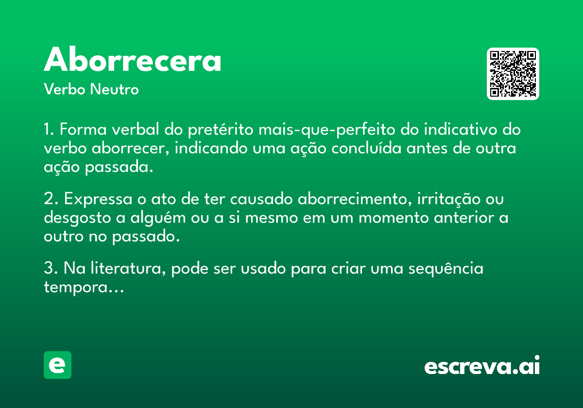 aborrecera