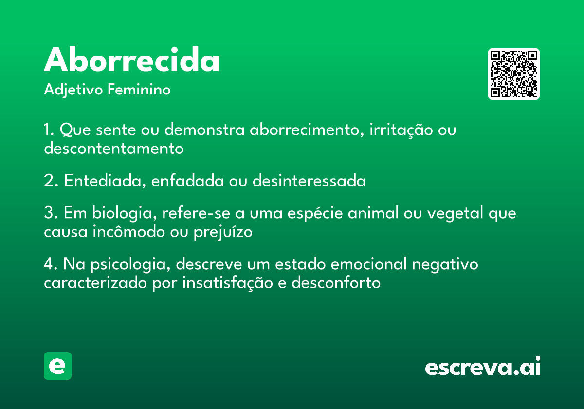 aborrecida
