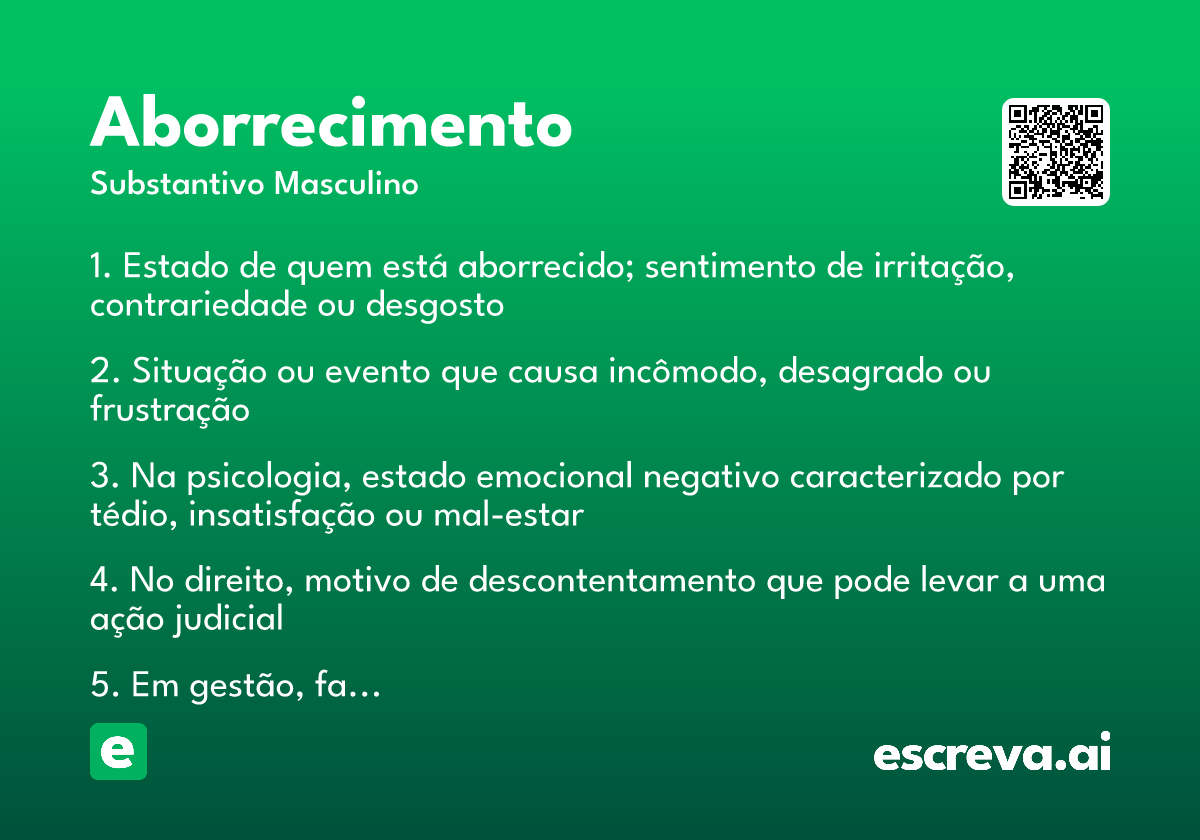 aborrecimento