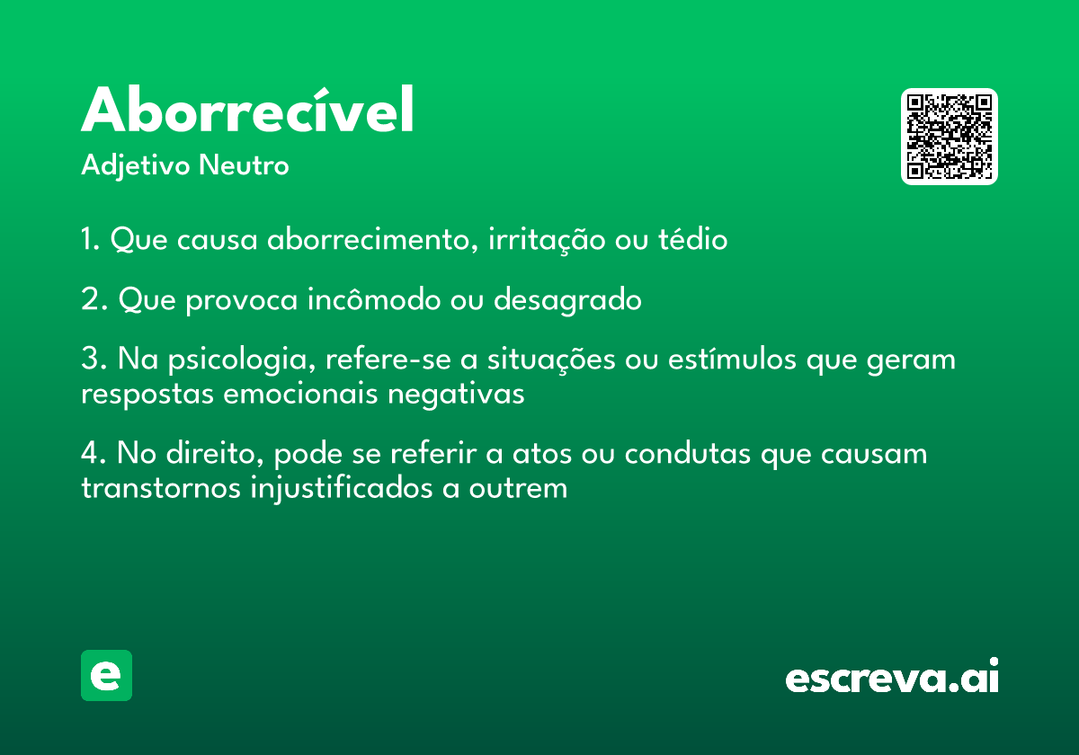 aborrecível