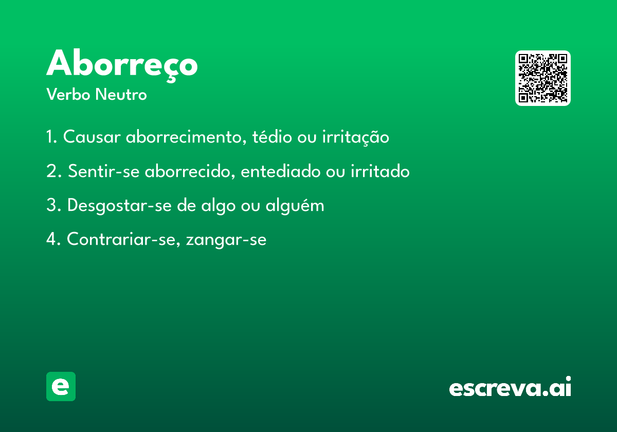 aborreço