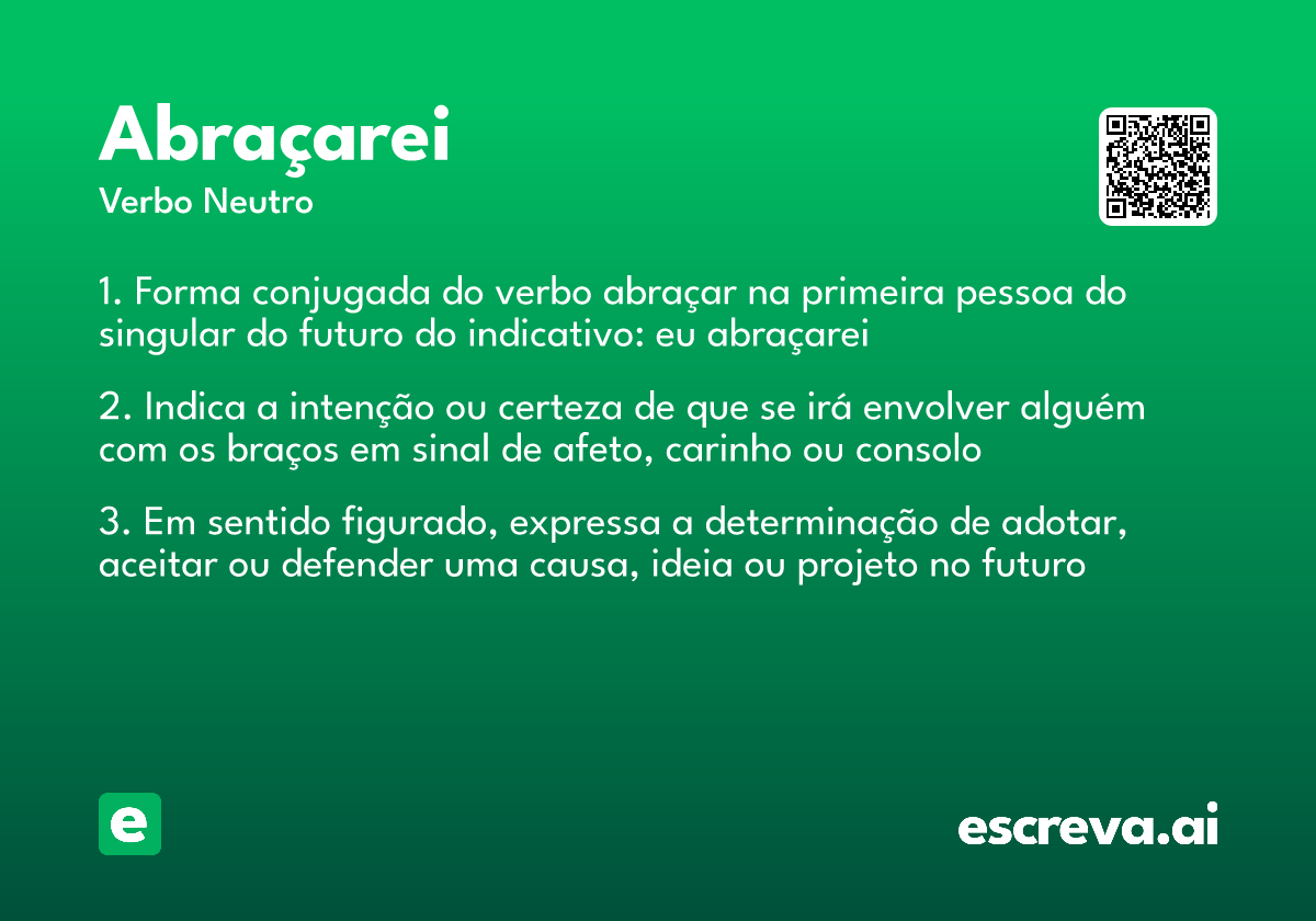 abraçarei