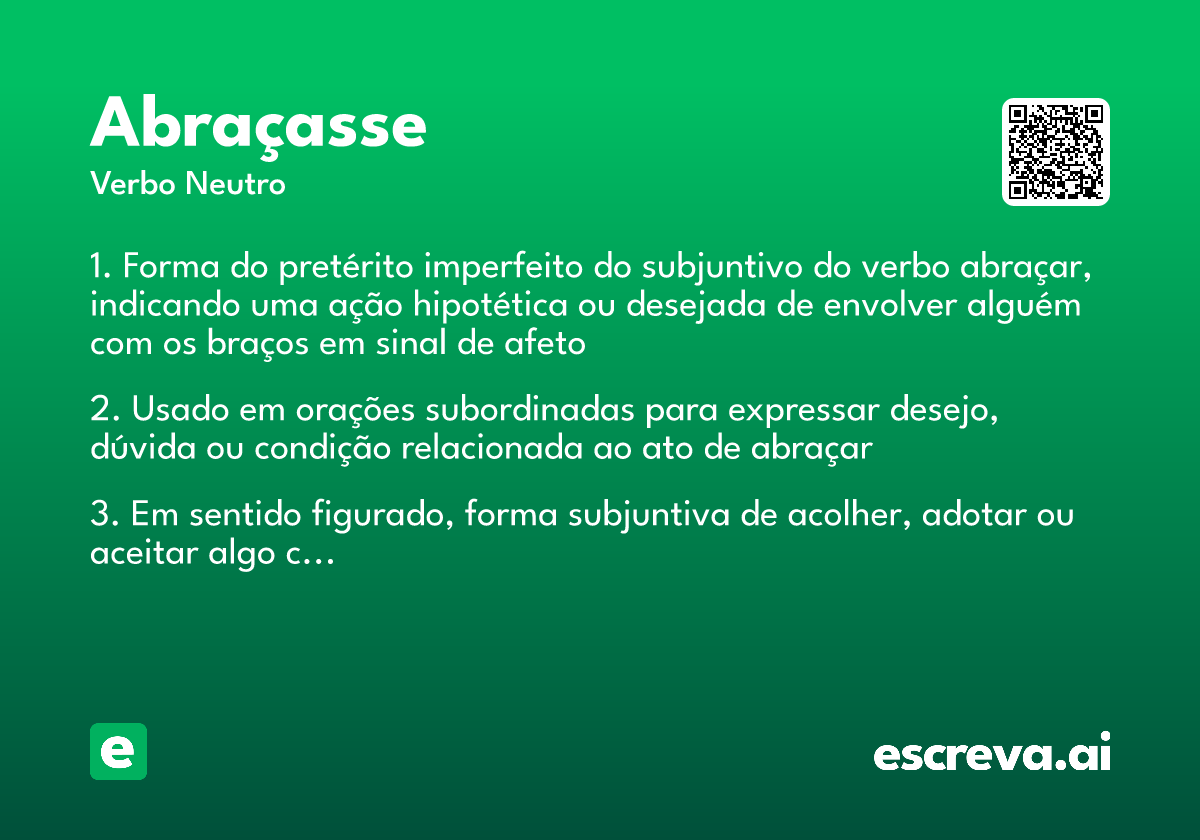 abraçasse
