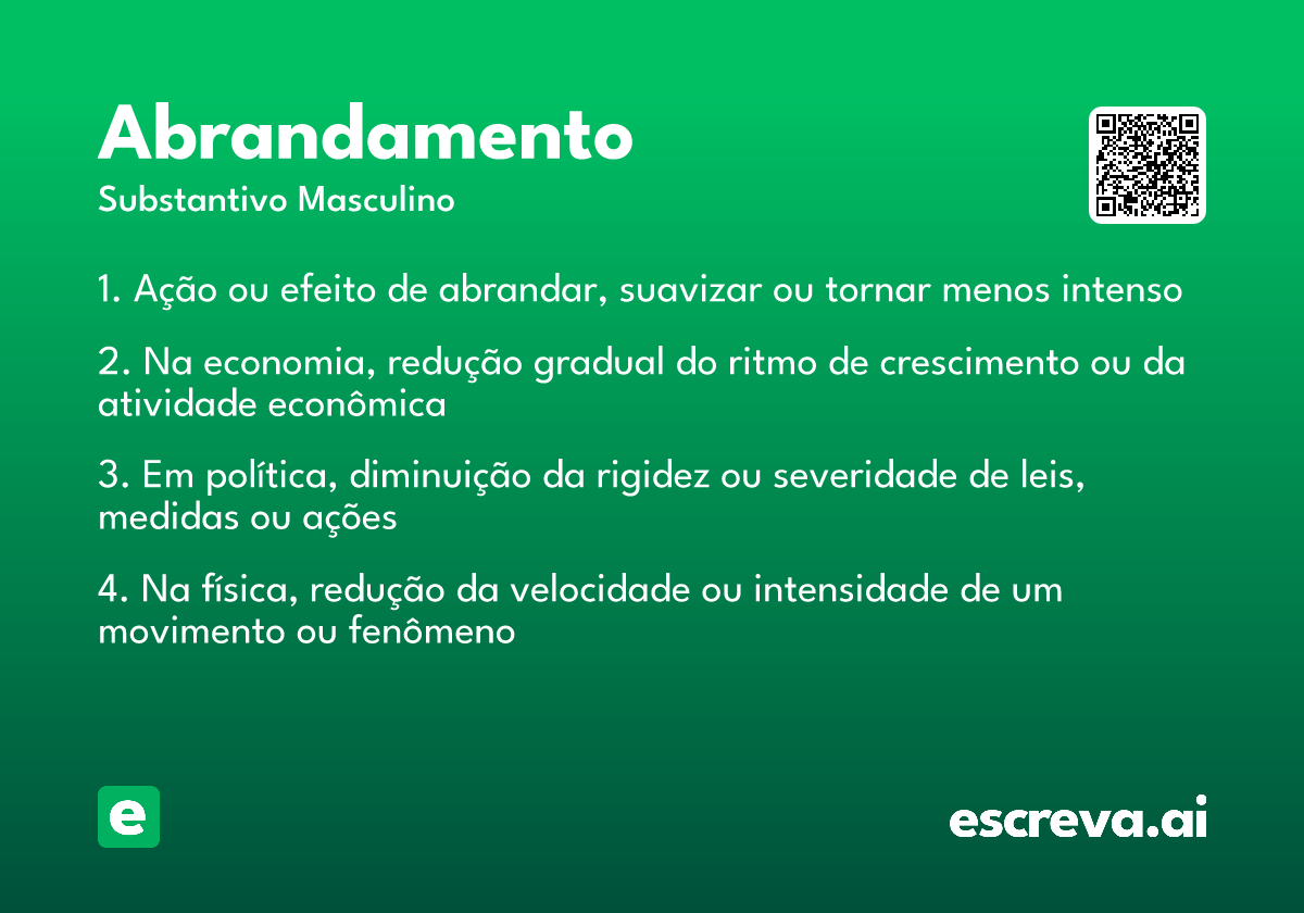 abrandamento