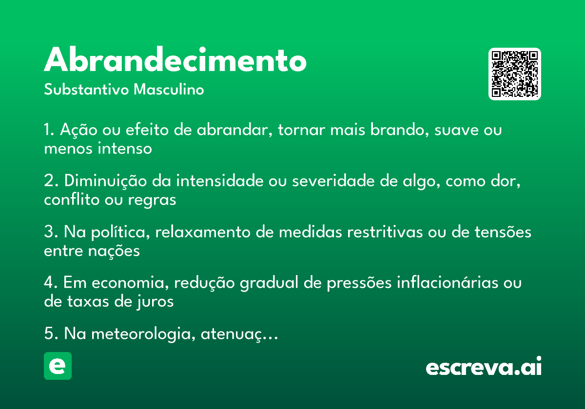 abrandecimento