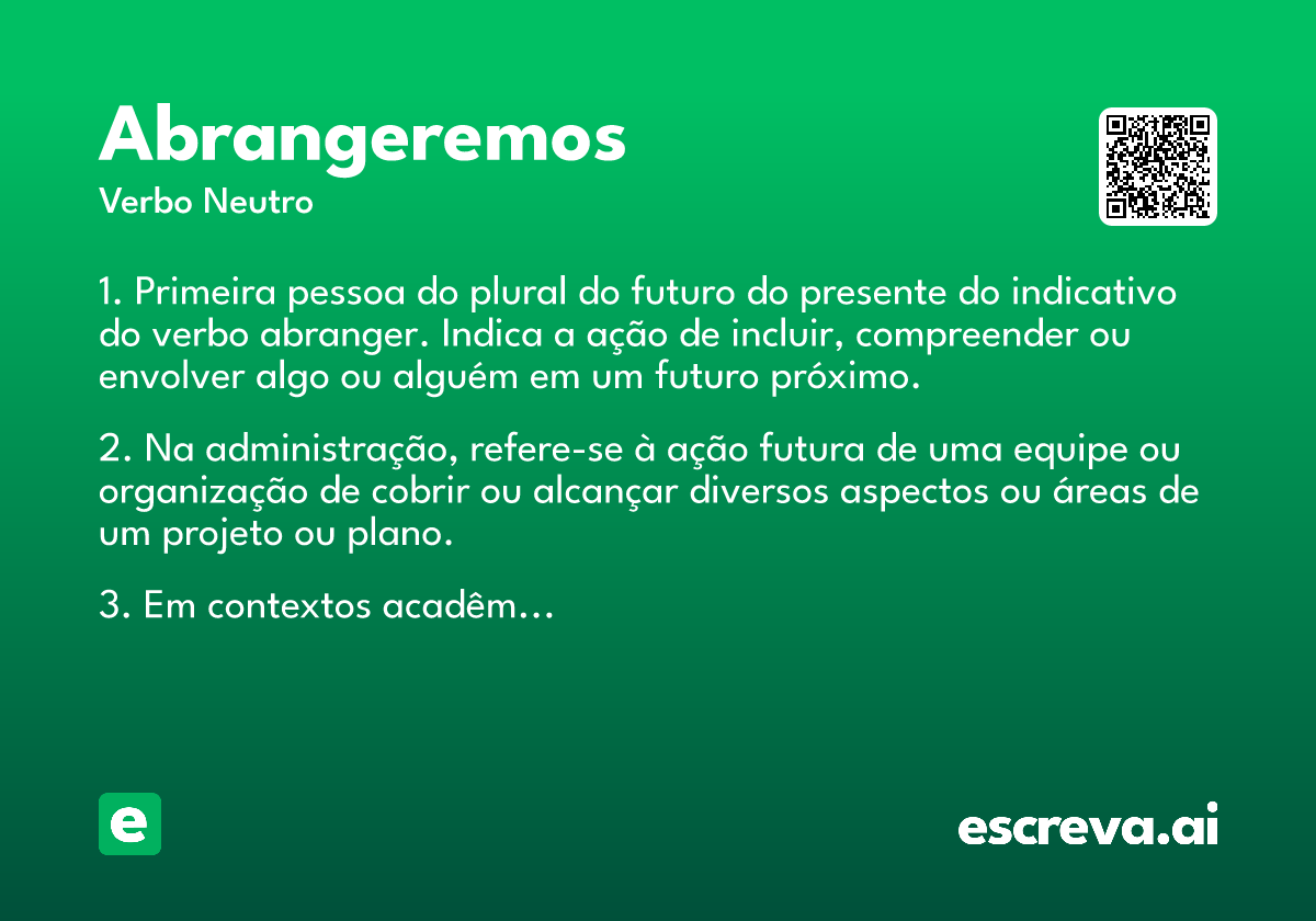 abrangeremos