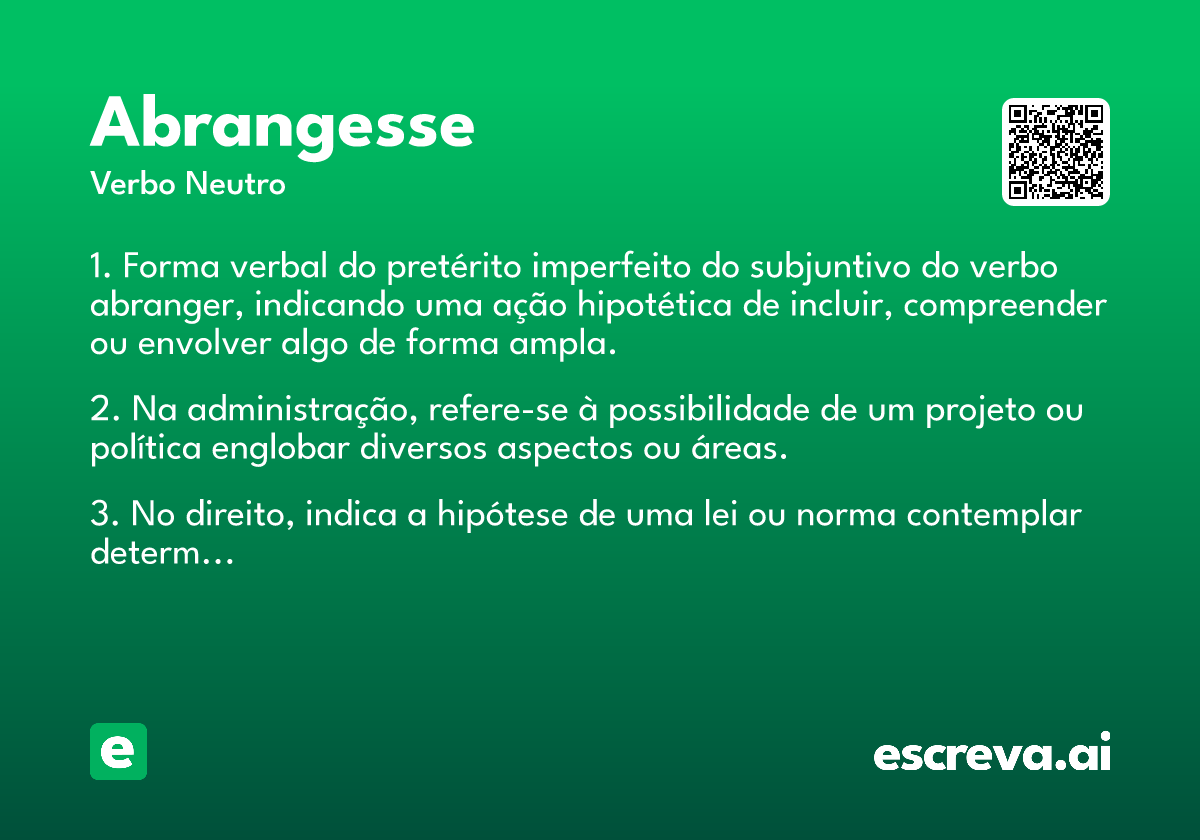 abrangesse