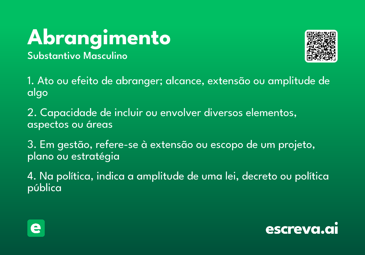 abrangimento