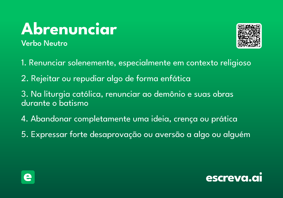 abrenunciar
