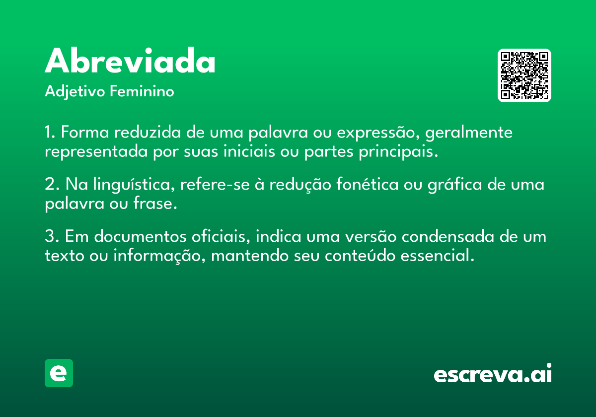 abreviada