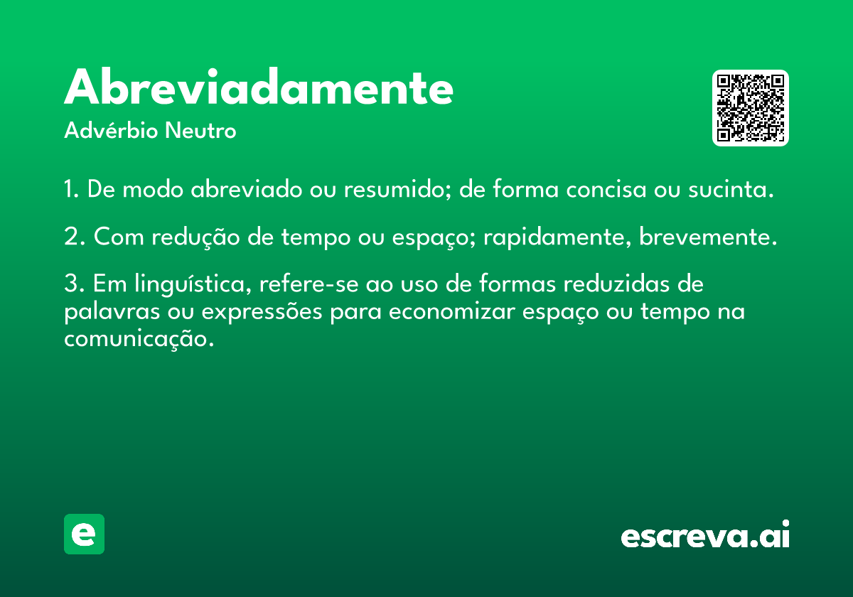 abreviadamente