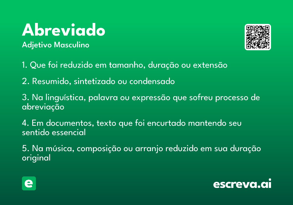 abreviado
